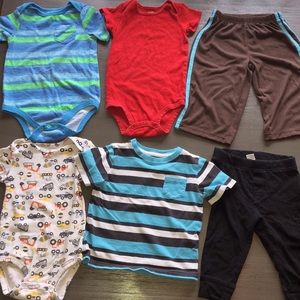 6 piece misc lot of size 12M clothes GUC